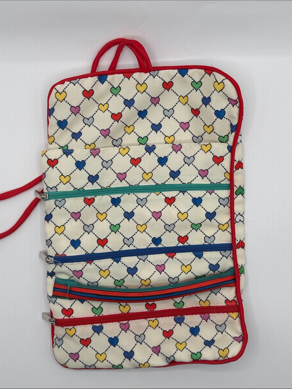 NWOT Brighton Heart Print Jewelry Roll